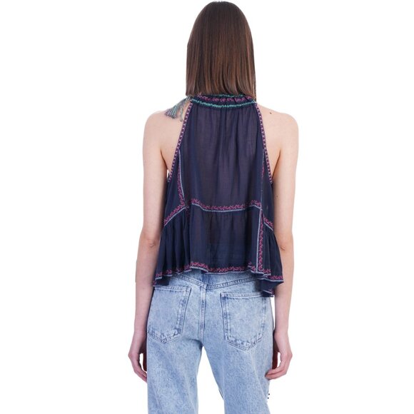 Isabel Marant "Cornelia" Top in Midnight, size 34. Fits XS-M?? - Picture 2 of 10
